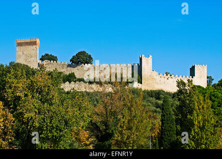 Castle of Castiglione del Lago, Umbria, Italy Stock Photo