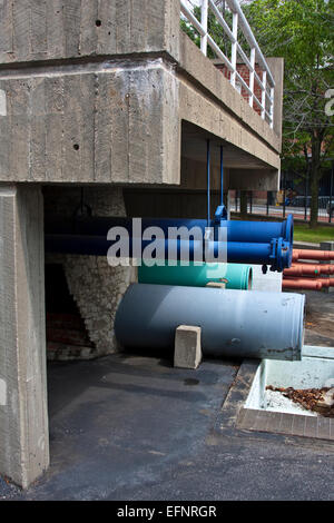 Baltimore, Maryland, USA, Baltimore Public Works Museum, Streetscape Sculpture, urban sculpture of under street public works Stock Photo