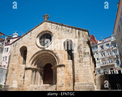 Santiago Romanesque style church, Coimbra Stock Photo