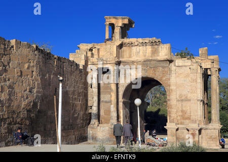 Caracalla arch (216), Tebessa, Algeria Stock Photo