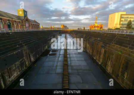 Titanic, dry dock Stock Photo