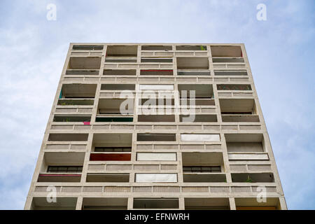 Unité d'Habitation, Le Corbisuer, Marseille, France, Modernist, Brutalist Architecture Stock Photo