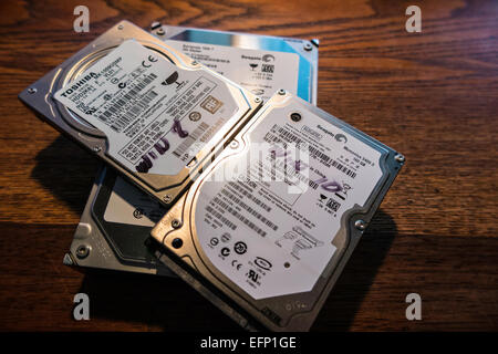 3 5 And 2 5 Computer Hard Drives Stock Photo Alamy