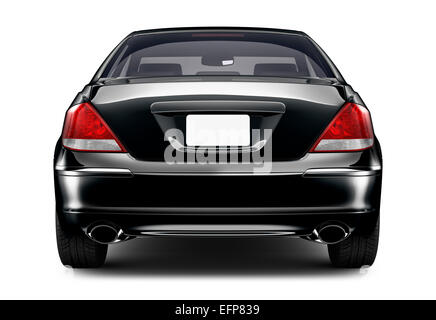 Isolated black car Stock Photo