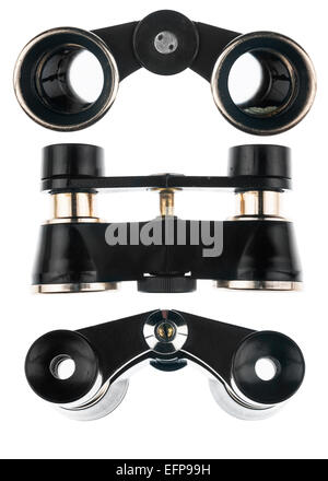 Opera glasses isolated on white background Stock Photo