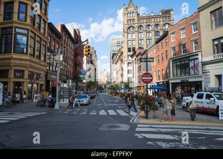 Street scene in Chelsea, Manhattan, New York City, New York, United States of America, North America Stock Photo