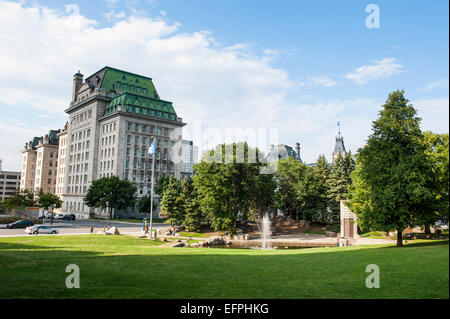 Park in Quebec City, Quebec, Canada, North America Stock Photo