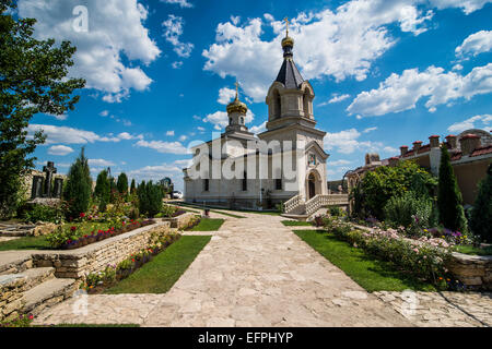 The old temple complex of old Orhei (Orheiul Vechi), Moldova, Europe Stock Photo