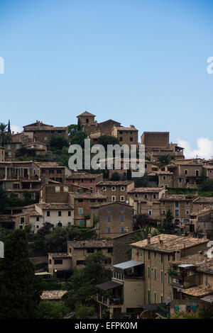 Deia is a litle village situated in the Tramuntana mountains on the North West coast of Mallorca Stock Photo