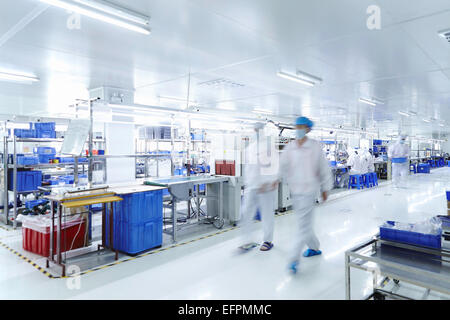 Workers in ecigarette factory Stock Photo