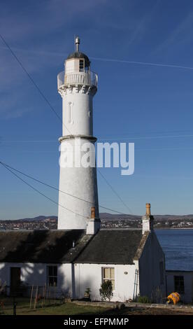 Light House Tayport Fife Scotland  February 2015 Stock Photo