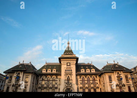 Low angle view of town hall, Craiova, Romania Stock Photo