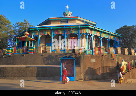 Mariam church on the Mount Entoto, near Addis Ababa, Ethiopia Stock Photo