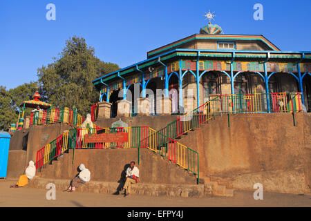 Mariam church on the Mount Entoto, near Addis Ababa, Ethiopia Stock Photo