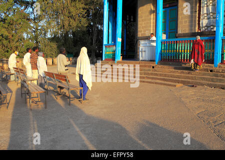 Mariam church on the Mount Entoto, near Addis Ababa, Ethiopia Stock Photo