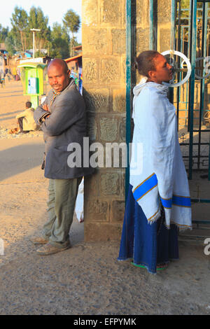 Mariam church on the Mount Entoto, near Addis Ababa, Ethiopia Stock Photo