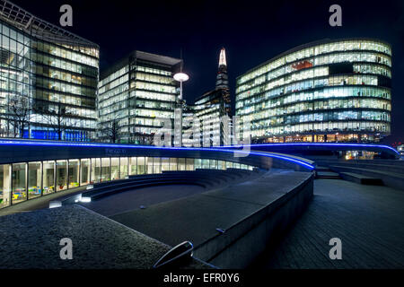 A cityscape of London, England, including the More London Development. Stock Photo