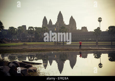 Angkor Wat temple, Angkor, Cambodia. Stock Photo