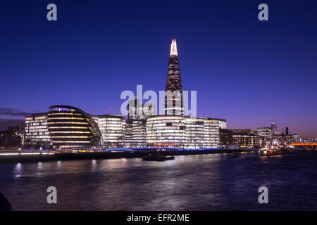 A cityscape of London, England, including the More London Development. Stock Photo