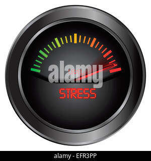 Stress meter indicate Stock Photo - Alamy
