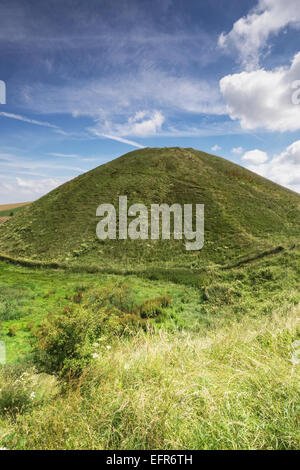 Silbury Hill near Avebury, Wiltshire, England, UK Stock Photo