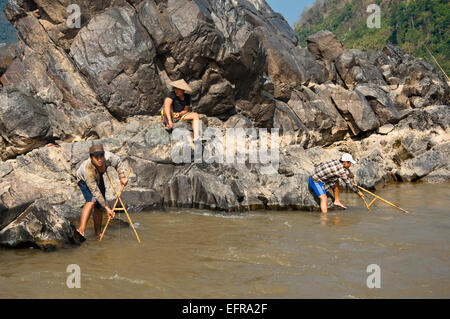 Cast net fishing in remote part of the  rainforest Purus River Acre  Brazil Stock Photo - Alamy