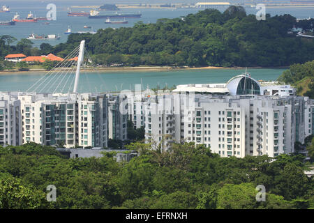 Cable car to mount faber, Singapore, asia Stock Photo