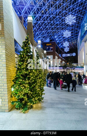 Christmas lights at Victoria Square, Belfast Stock Photo - Alamy