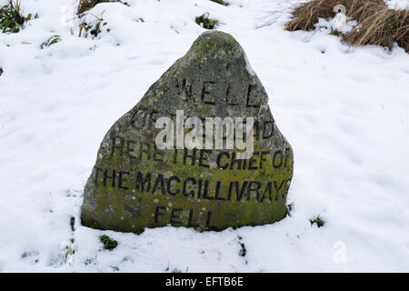 The site of the Battlefield at Culloden Moor near Inverness. Stock Photo