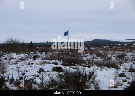 The site of the Battlefield at Culloden Moor near Inverness. Stock Photo