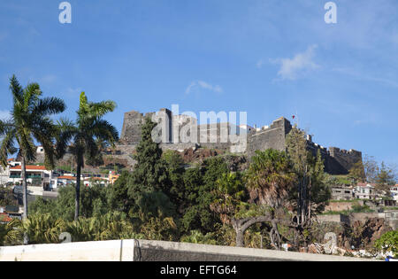 The 17th C Fortaleza de São João Baptista do Pico at Funchal Stock Photo