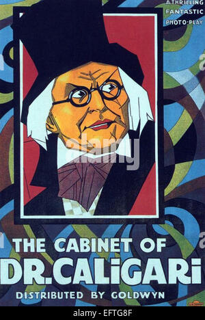 The Cabinet of Dr. Caligari - Movie Poster Stock Photo