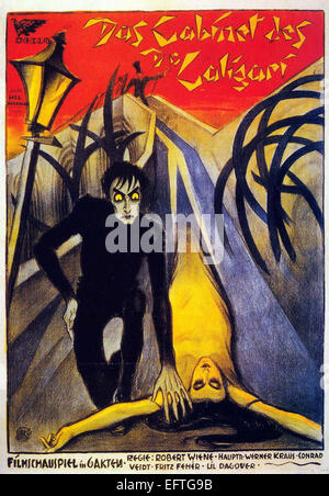 The Cabinet of Dr. Caligari - Movie Poster Stock Photo