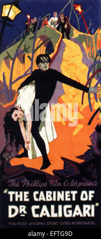 The Cabinet of Dr. Caligari - Movie Poster Stock Photo