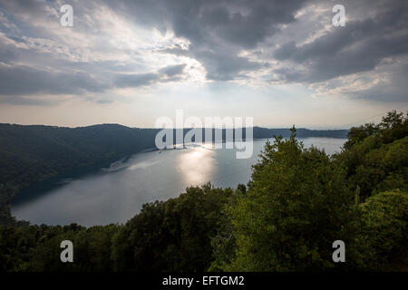 Lake Castel Gandolfo, Italy. Stock Photo