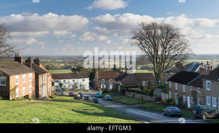 The north Yorkshire hilltop village of Crayke. Stock Photo