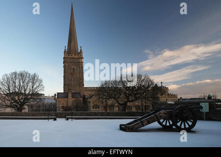 View over the Derry city walls Stock Photo