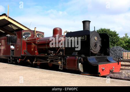 No. 6 'Blickling Hall' at Aylsham Station, Bure Valley Railway, Norfolk, UK Stock Photo