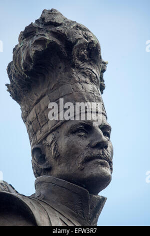Gordon Highlander Statue Castlegate Aberdeen Stock Photo