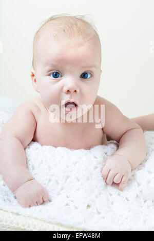 Newborn Baby Boy Stock Photo