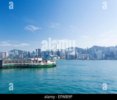 View of Victoria Harbour in Hong Kong during daytime Stock Photo