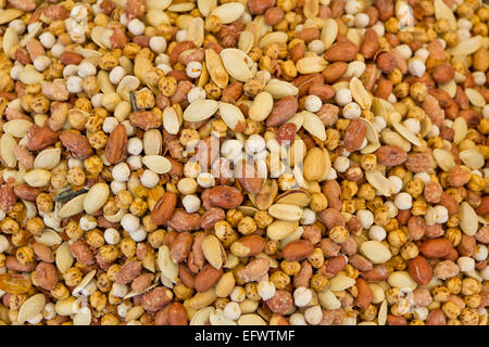 nuts mixed on market Stock Photo