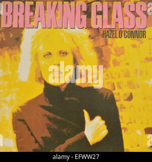 Vinyl LP album cover 'Breaking Glass' by Hazel O'Connor'. Released in 1980 by A & M Records Stock Photo