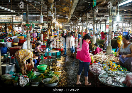 Can Tho Market, Mekong Delta, Vietnam Stock Photo