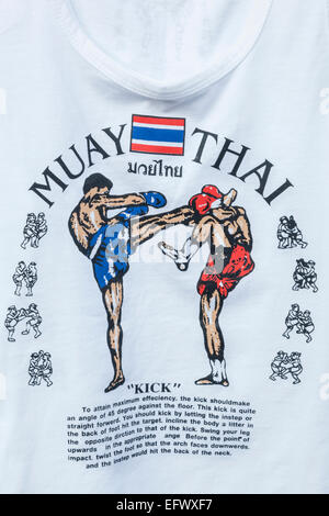 Detail of shirt depicting thai boxing hi-res stock photography and images Alamy
