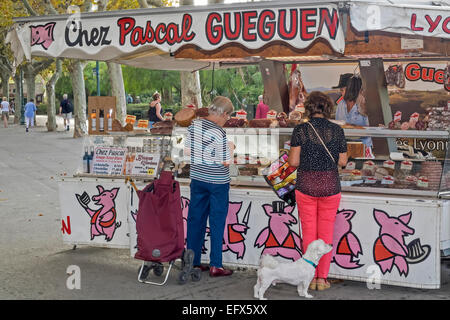 Butcher's Shop Sanary sur Mer Provence France Stock Photo