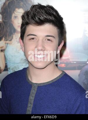 Bradley Steven Perry at arrivals for BAD HAIR DAY Premiere on The Disney Channel, The Walt Disney Studios Frank G. Wells Theater, Burbank, CA February 10, 2015. Photo By: Dee Cercone/Everett Collection Stock Photo