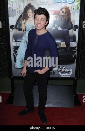 Bradley Steven Perry at arrivals for BAD HAIR DAY Premiere on The Disney Channel, The Walt Disney Studios Frank G. Wells Theater, Burbank, CA February 10, 2015. Photo By: Dee Cercone/Everett Collection Stock Photo