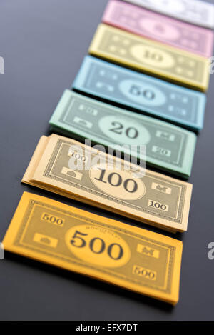 February 8, 2015 - Houston, TX, USA.  Monopoly money Stock Photo