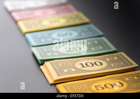 February 8, 2015 - Houston, TX, USA.  Monopoly money Stock Photo